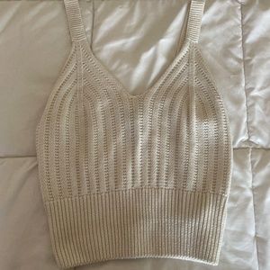 Urban planet knit white tang top size xs